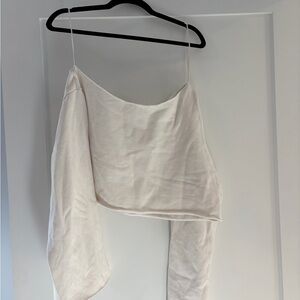 ALO Off the Shoulder Cream Top